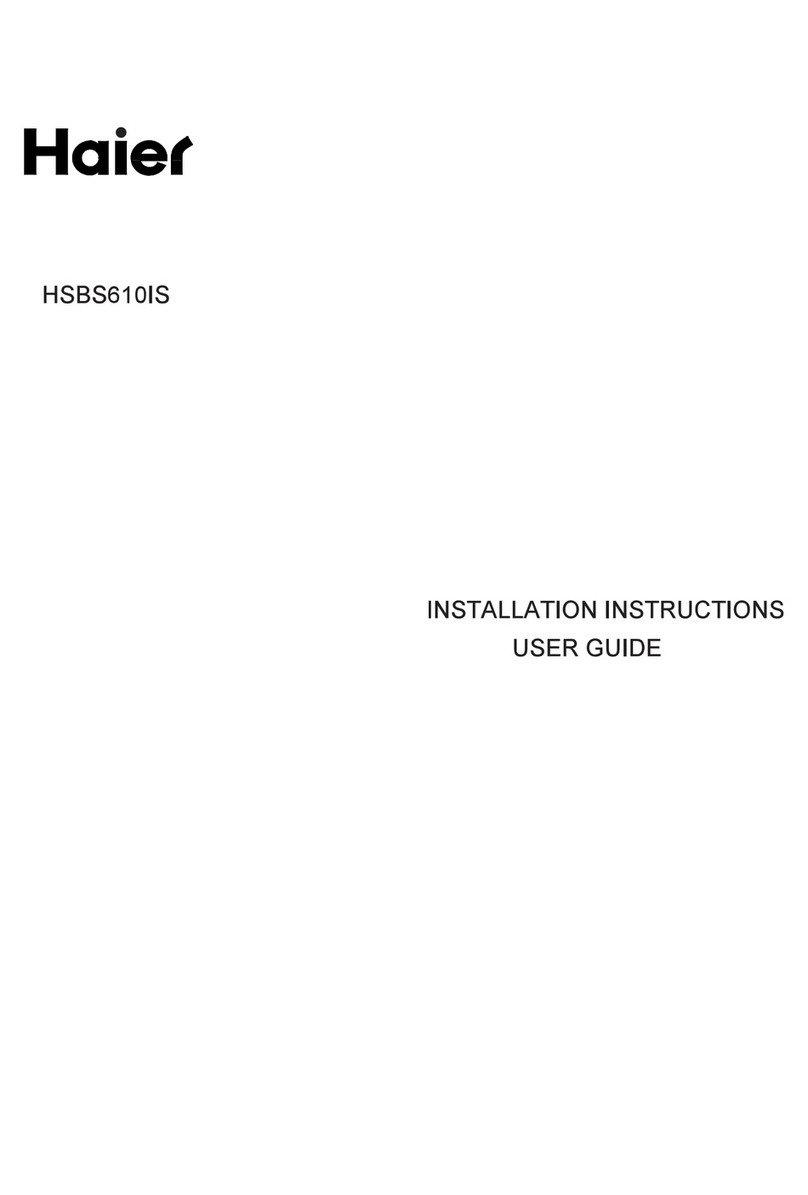 Haier HSBS610IS Mounting instructions
