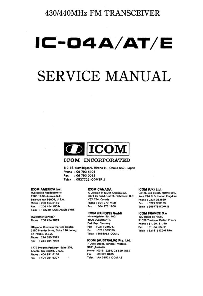 Icom IC-04A User manual