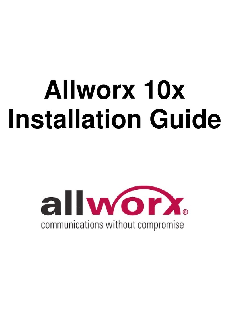 Allworx Allworx 10x installation guide