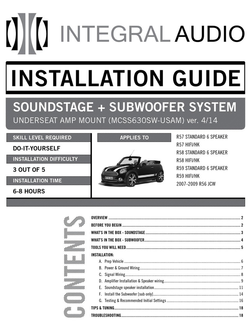Integral Audio SoundStage + Subwoofer System installation guide