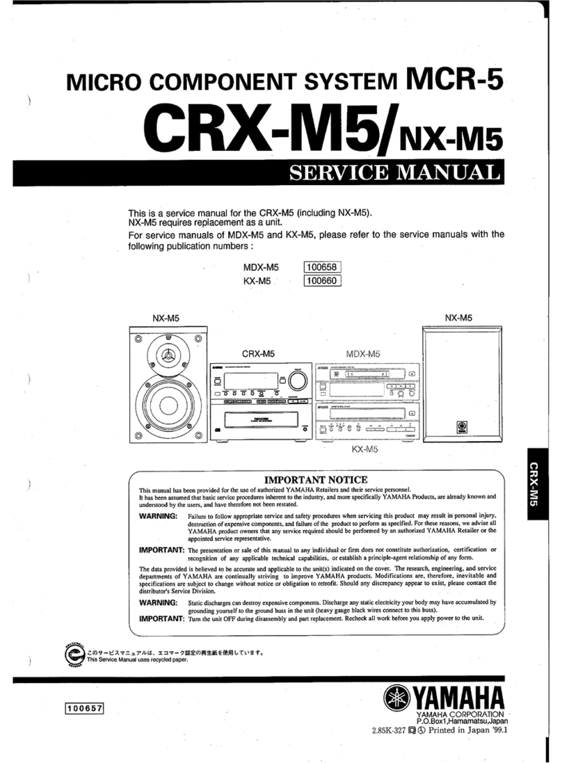 Yamaha CRX-M5 User manual