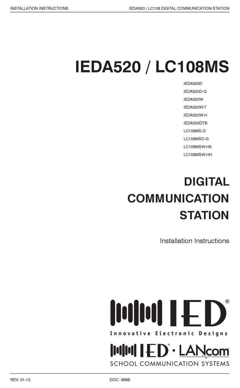 IED Globalcom IEDA520 installation instructions