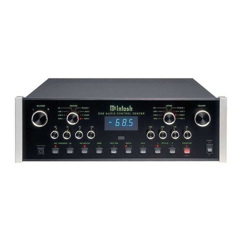 McIntosh C42 User manual