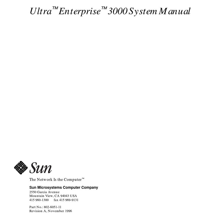 Sun Microsystems Ultra Enterprise 3000 User guide