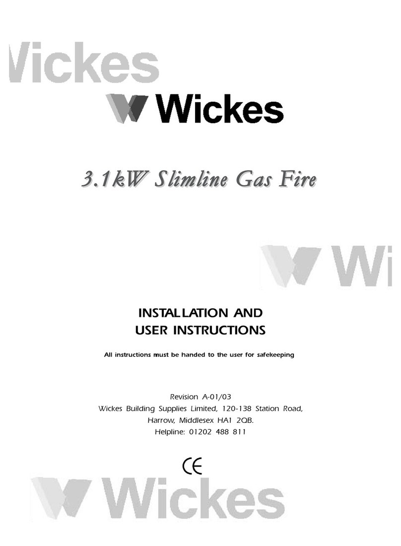 Wickes Slimline Installation and user instructions