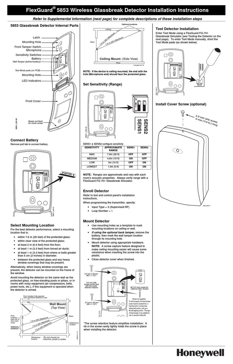 Honeywell FlexGuard 5853 Owner's manual Honeywell FlexGuard 5853 Owner's manual