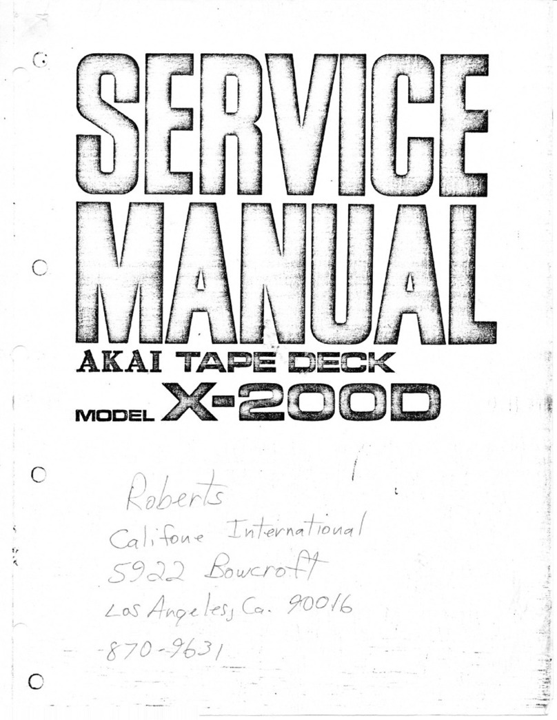 Akai X-2000 User manual