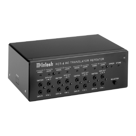 McIntosh RCT-4 User manual
