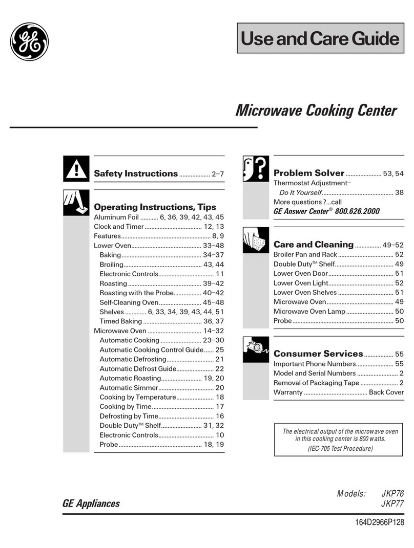 GE JKP76 User manual