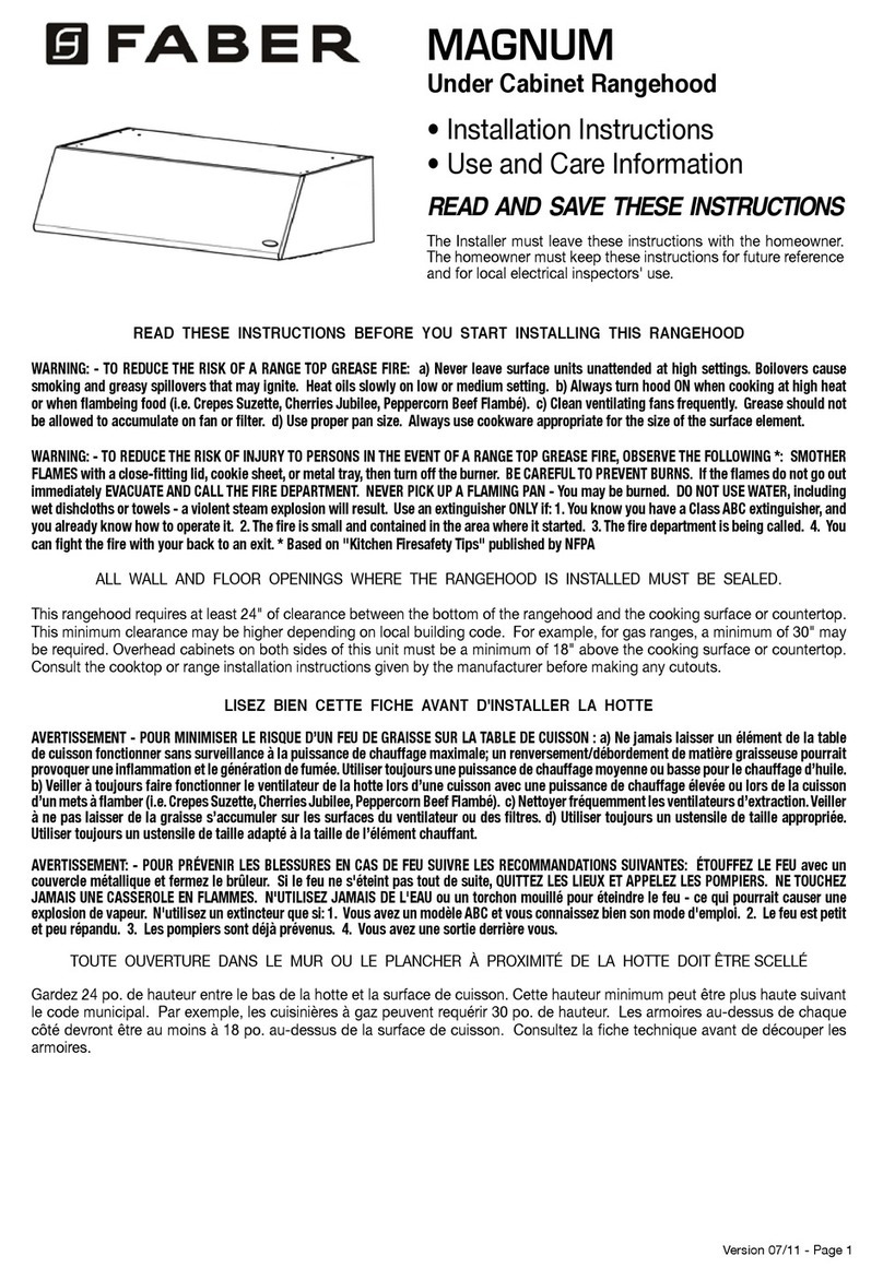 Faber Magnum installation instructions