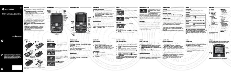 Motorola EX431G User manual
