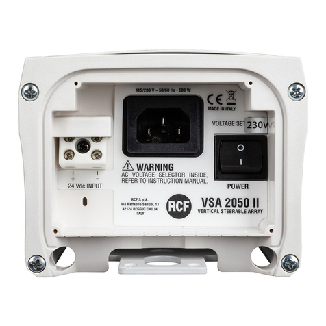 RCF VSA 850 User manual