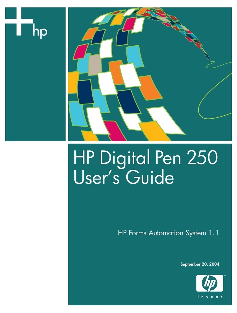 HP Digital Pen 250 User manual