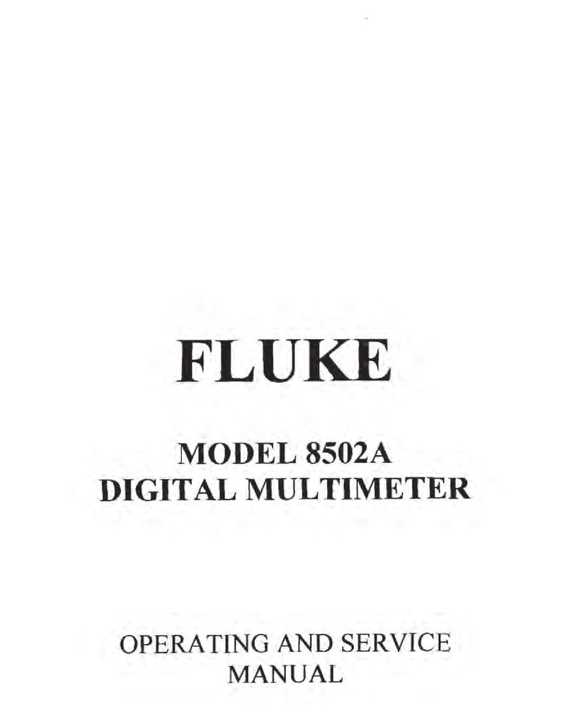 Fluke 8502A Operating and service manual