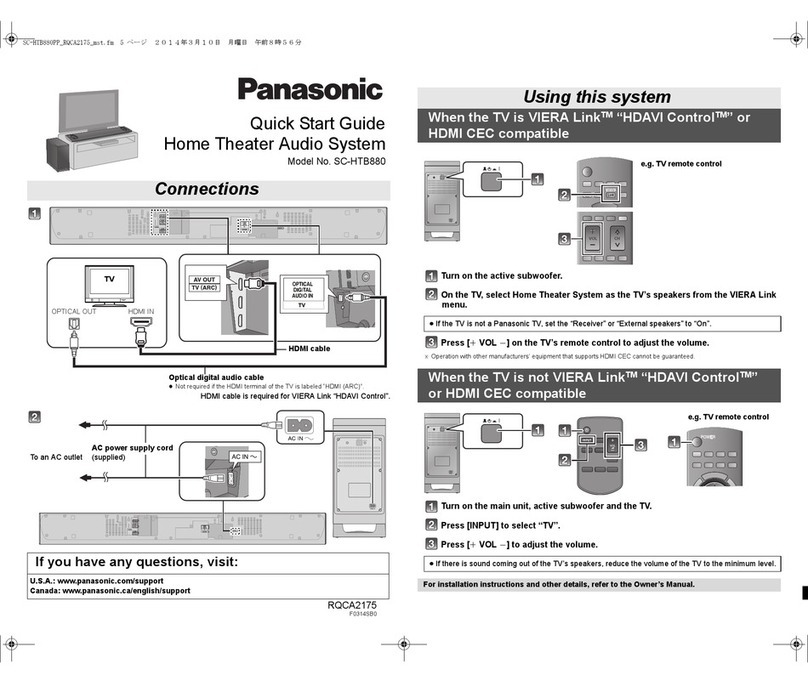 Panasonic SC-HTB880 User manual