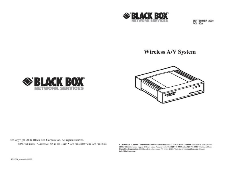 Black Box AC1130A User manual