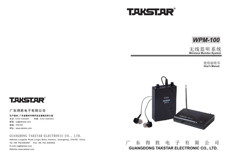 Takstar WPM-100 User manual