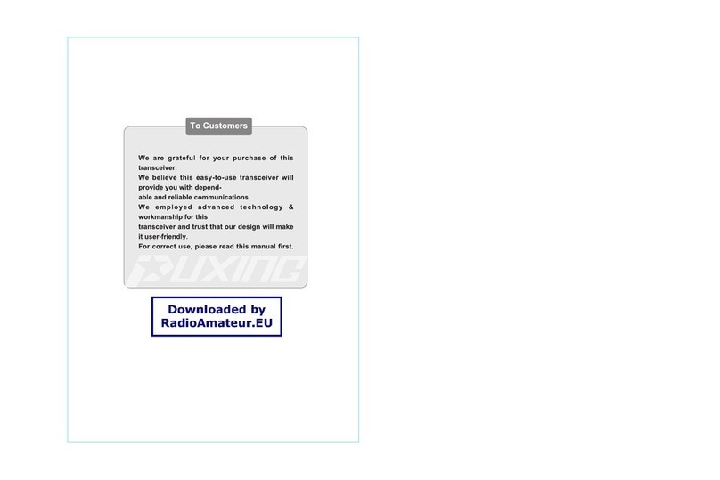 Puxing Transceiver user manual