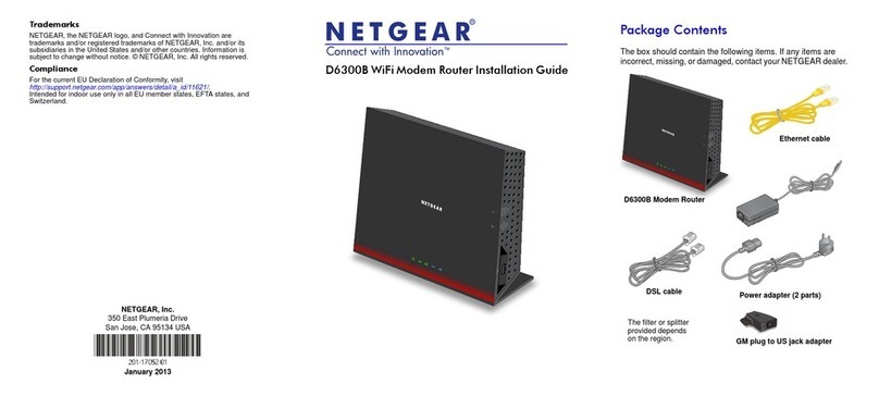 NETGEAR D6300B User manual