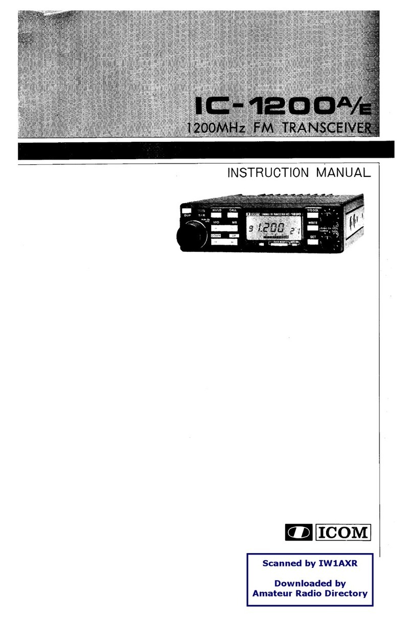 Icom IC-1200A User manual