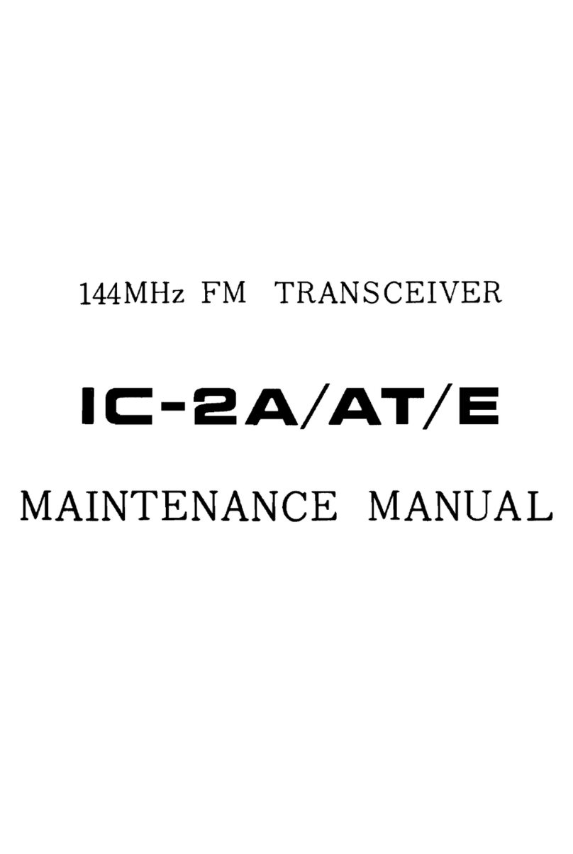 Icom IC-2A Maintenance manual