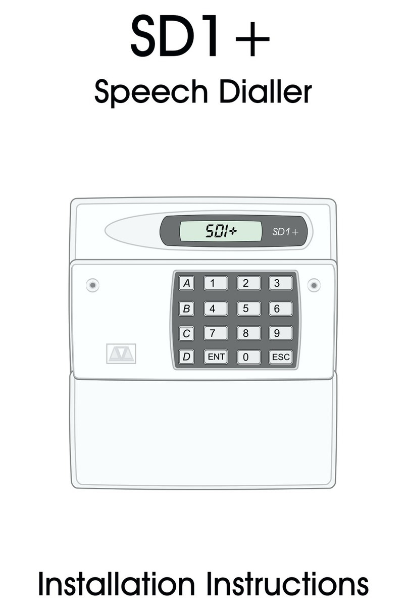 Menvier Security SD1 installation instructions Menvier Security SD1 installation instructions