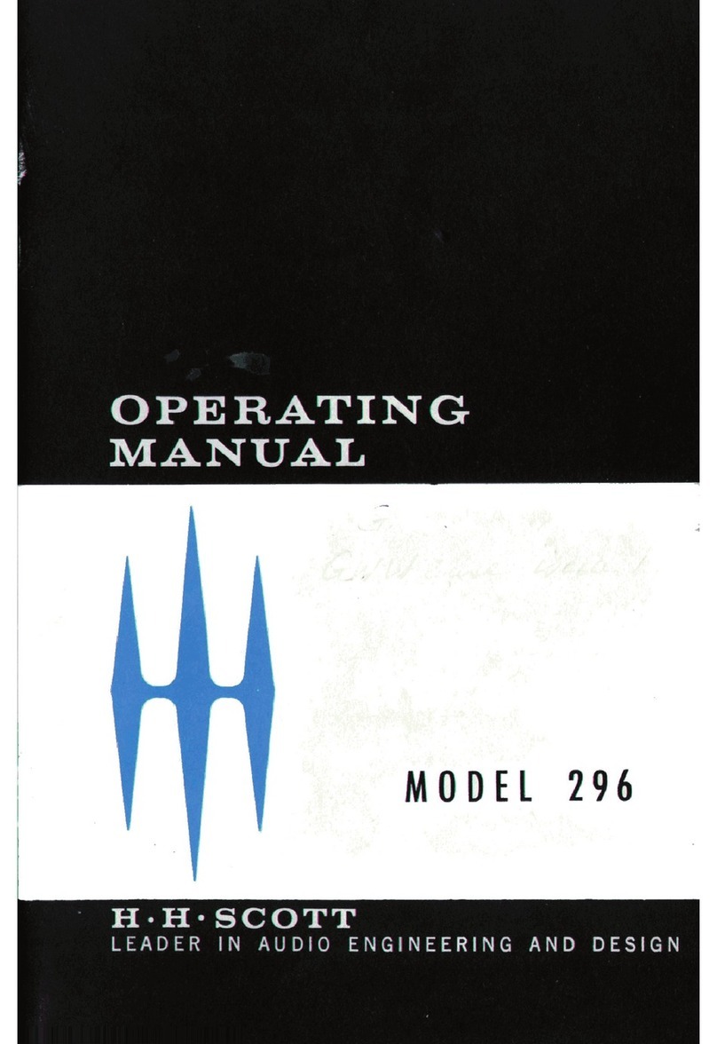 HH Scott 296 operating manual