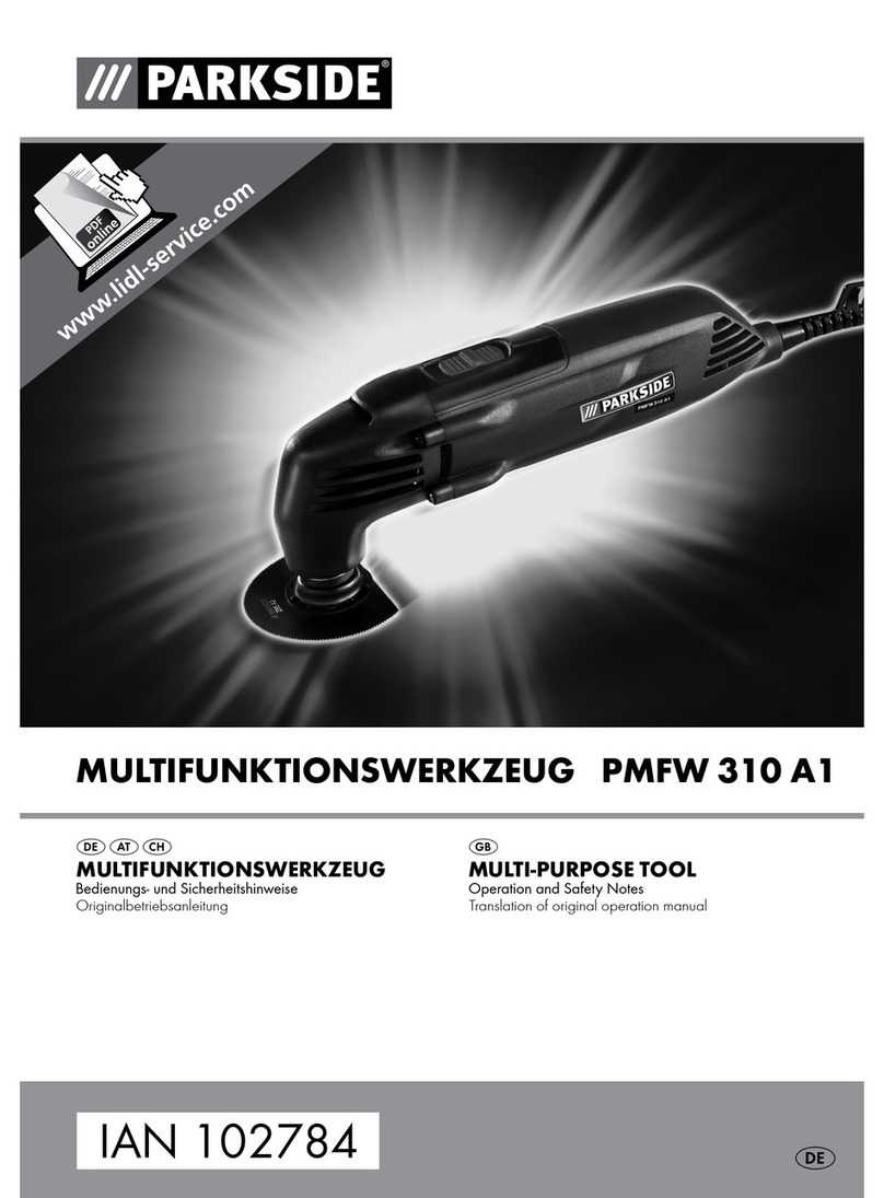 Parkside PMFW 310 A1 Operation and safety notes