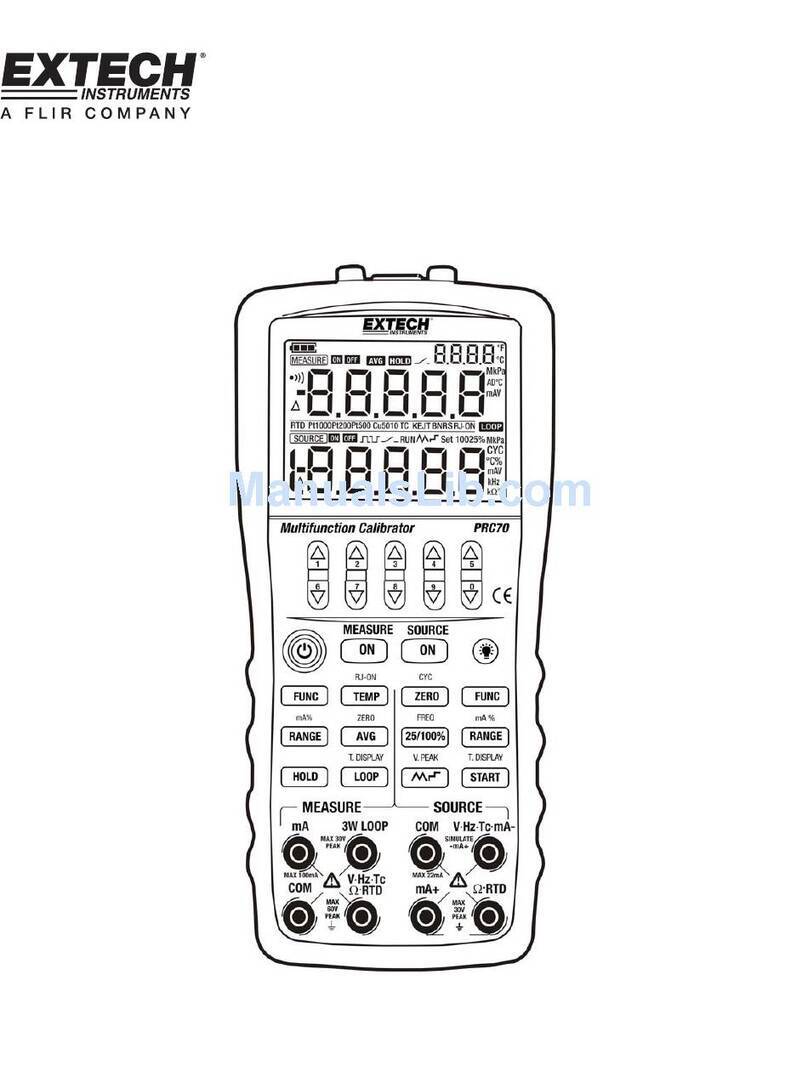 Extech Instruments PRC70 user guide