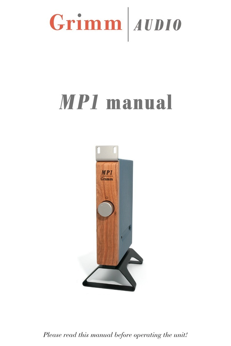 Grimm Audio MP1 Manual guide