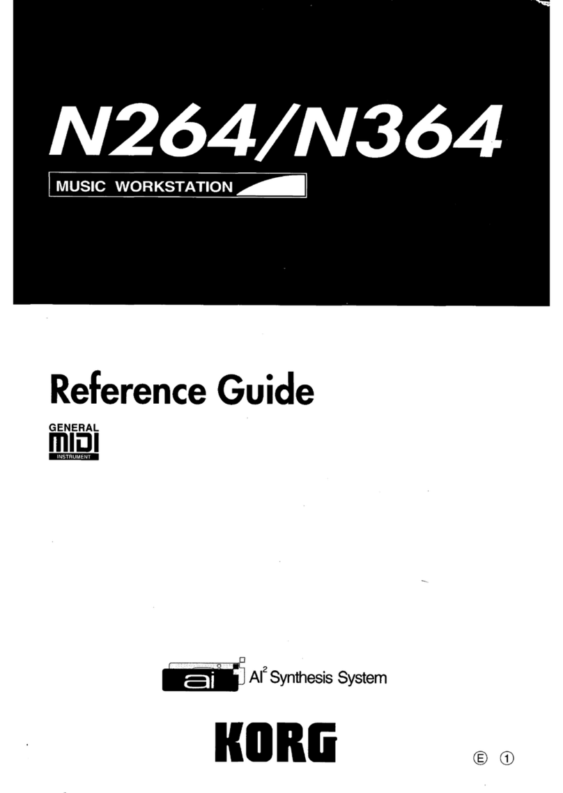 Korg N264 User manual