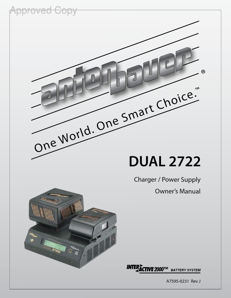 Anton/Bauer Interactive 2000 PowerCharger owner's manual Anton/Bauer Interactive 2000 PowerCharger owner's manual