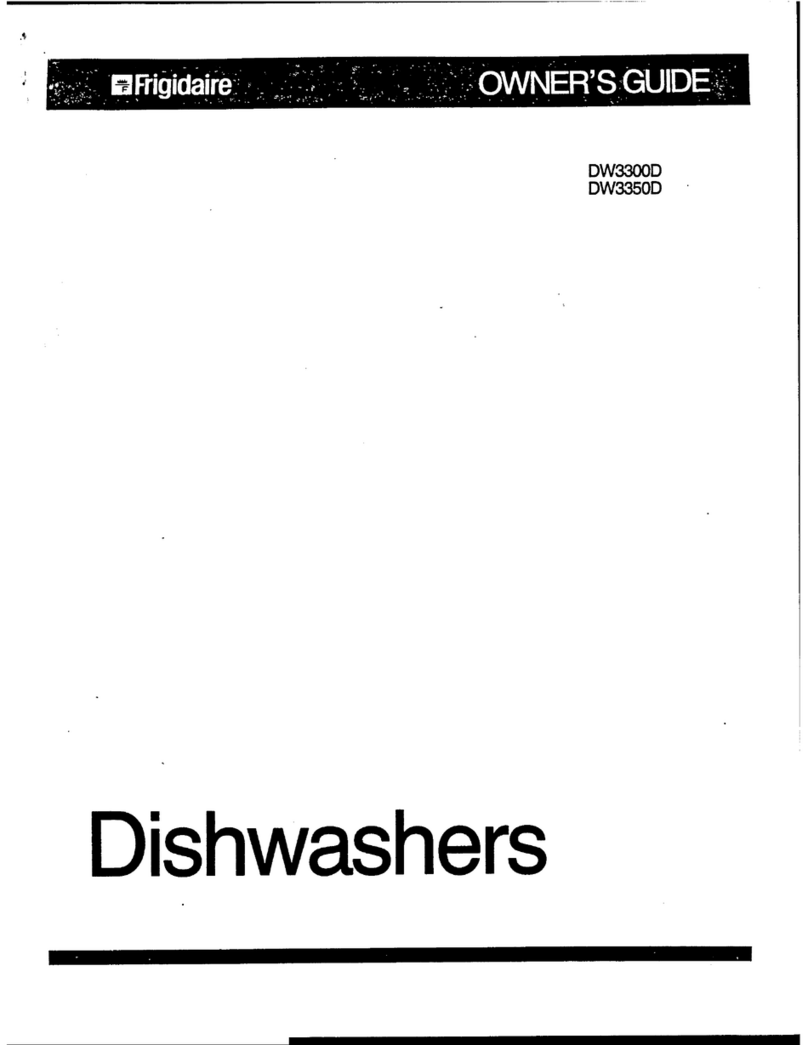 Frigidaire DW3300D User manual