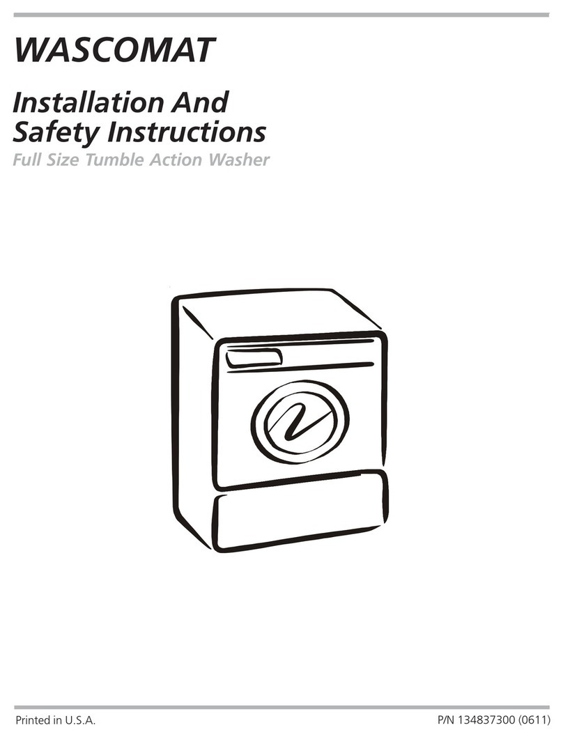 Wascomat Full Size Tumble Action Washer Manual