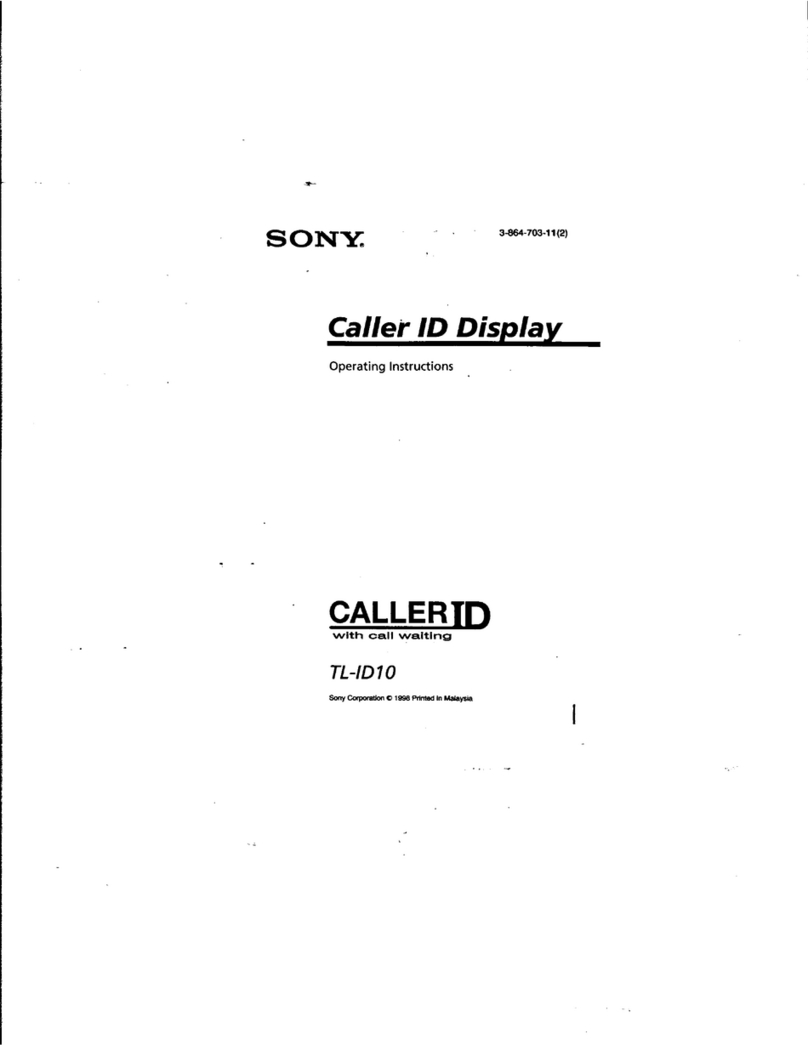 Sony TL-ID10 operating instructions