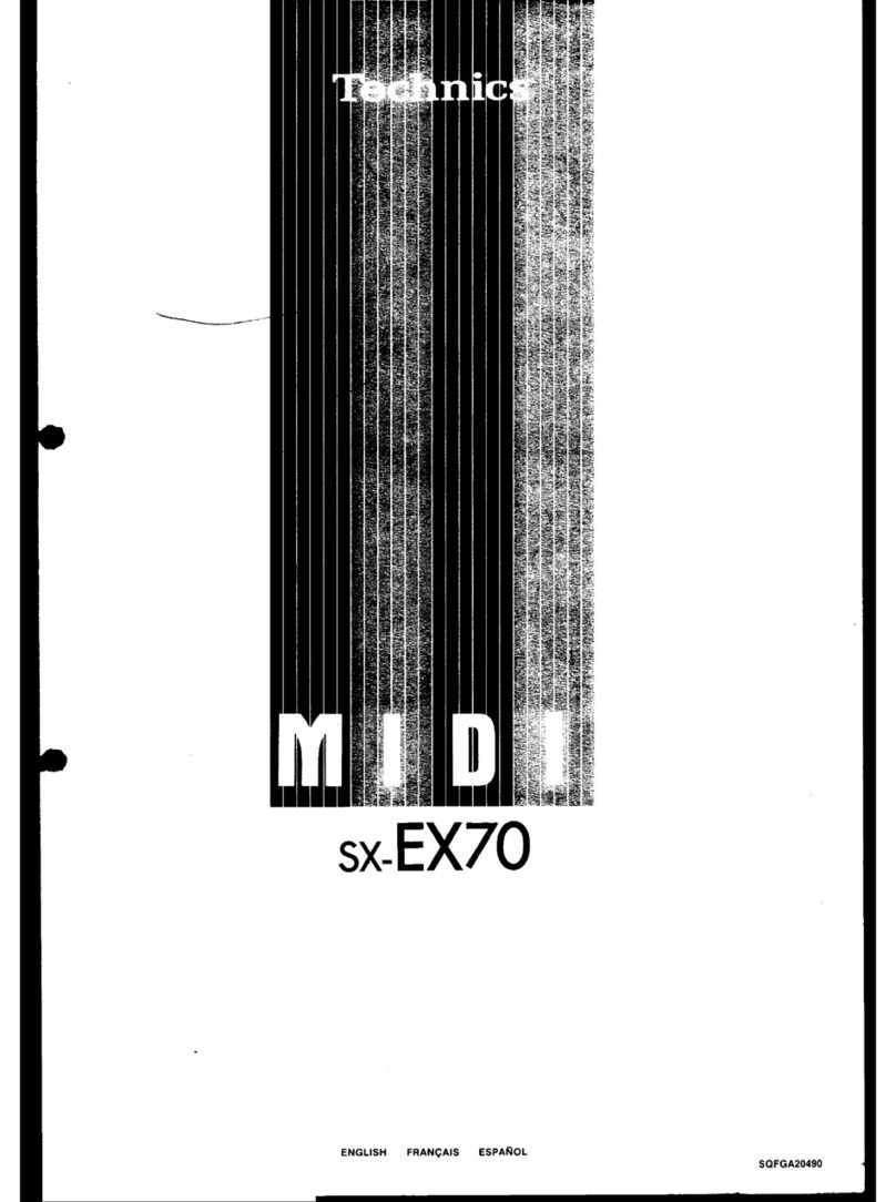 Technics Midi SX-EX70 User manual