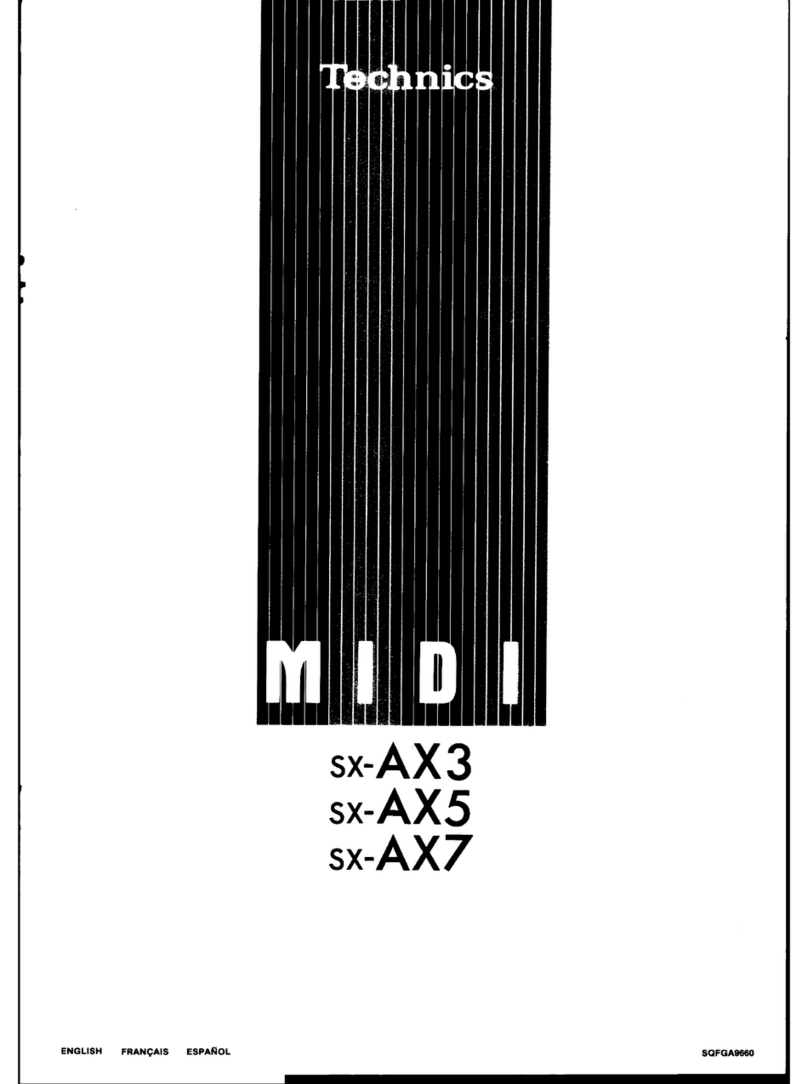 Technics SX-AX3 user guide