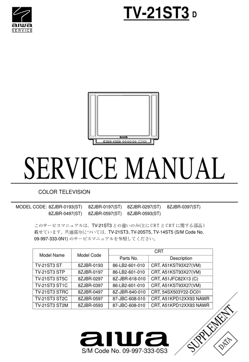 Aiwa TV-21ST3 ST User manual