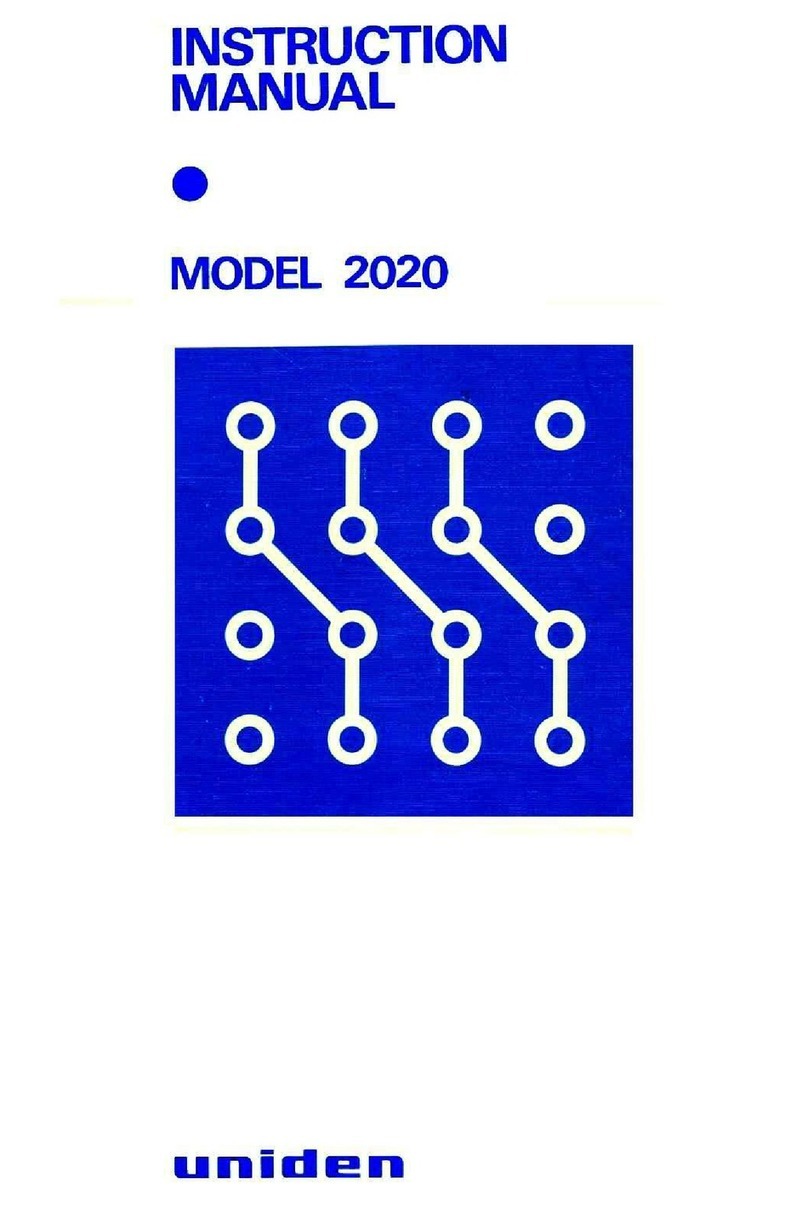 Uniden 2020 User manual