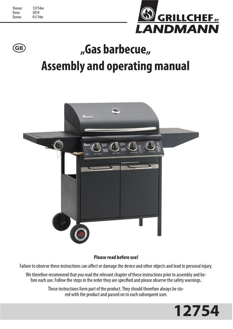 GrillChef 12754 User instructions