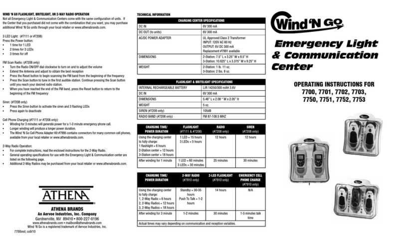 Wind n Go 7700 operating instructions