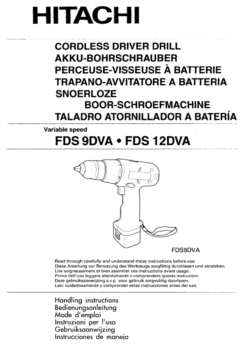 Hitachi FDS 9DVA Handling instructions