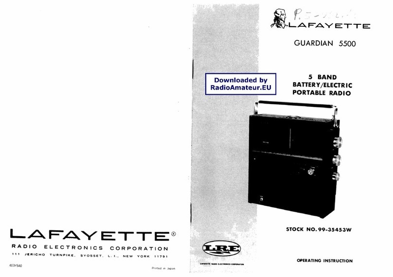 Lafayette Guardian 5500 operating instructions