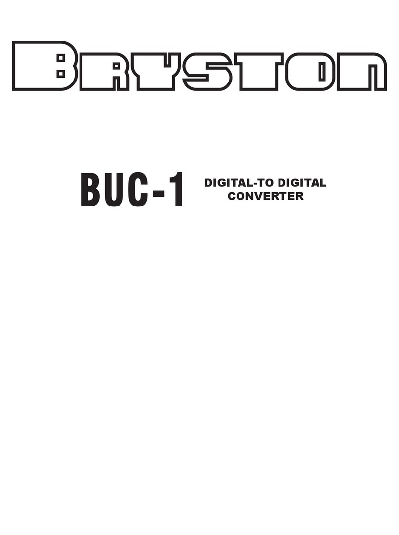 Bryston BUC-1 User manual