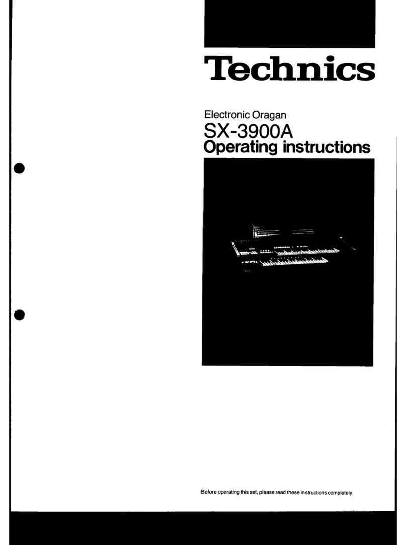 Technics SX-3900A User manual Technics SX-3900A User manual