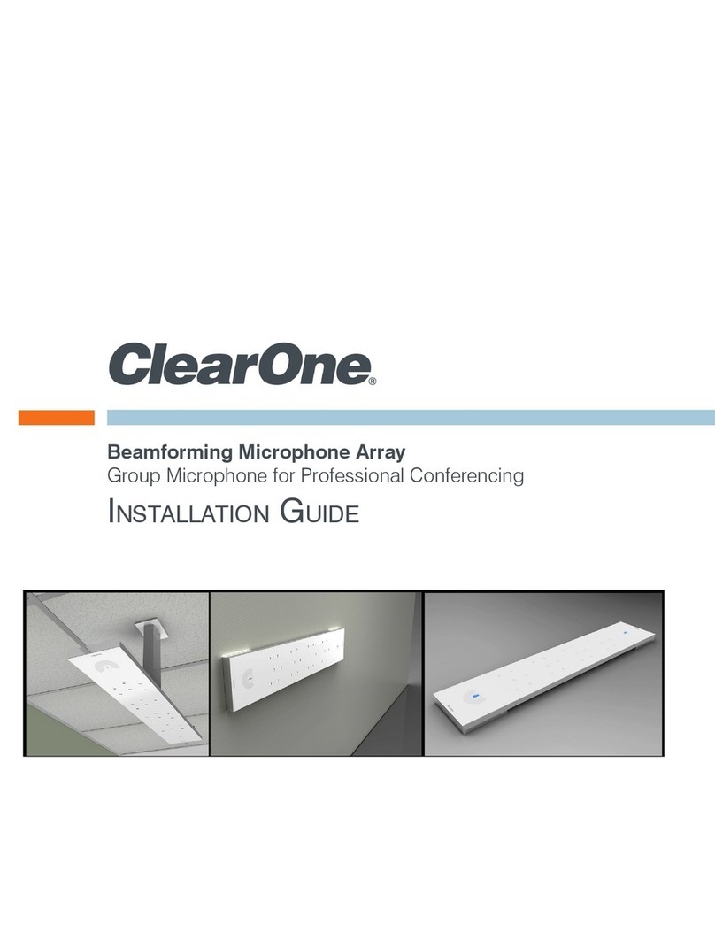 Clear One Beamforming Microphone Array User manual