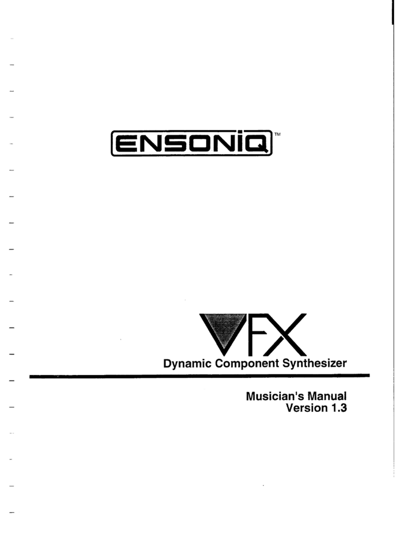 ENSONIQ VFX Musician's manual