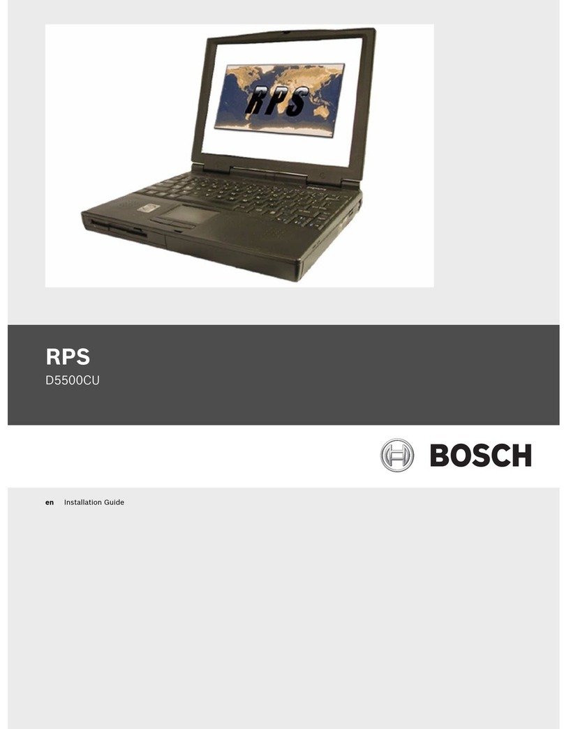Bosch RPS D5500CU installation guide