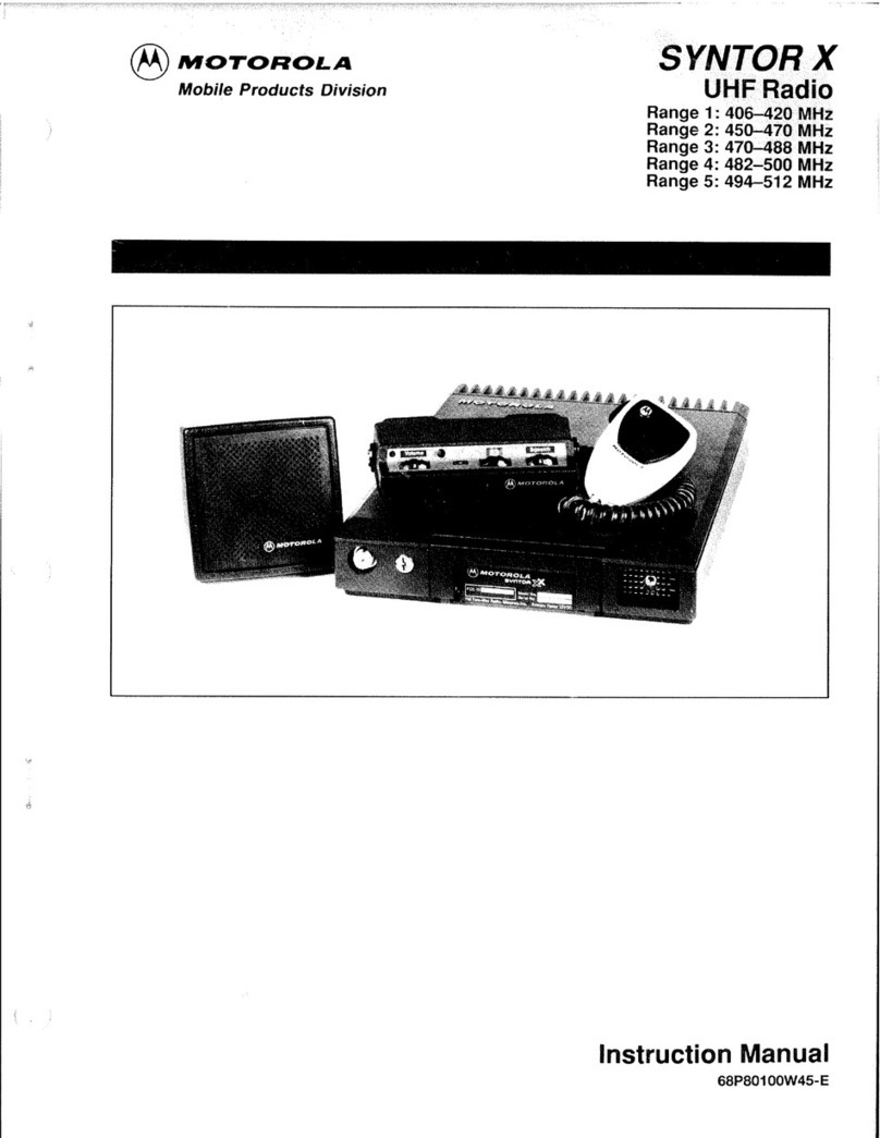Motorola SYNTOR X instruction manual