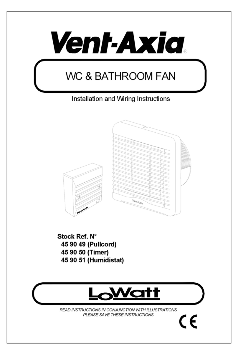 Vent-Axia 45 90 49 (Pullcord) Assembly instructions